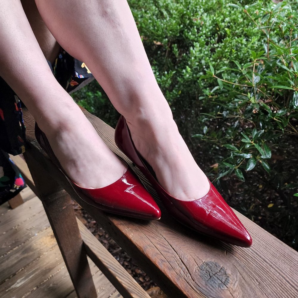 Steve Madden Red Low Heel Size 5.5M